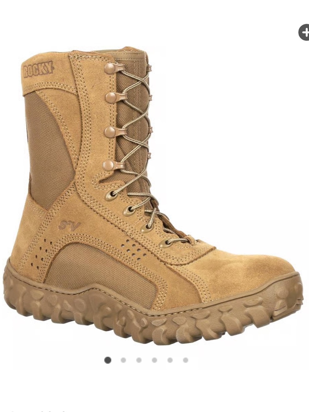 ROCKY Men’s S2V Steel Toe Gore Tex Tactical Military Boots, Size 14R in Cayote